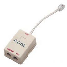 Commutatore telefonico 2 uscite plug 6/2C per linea adsl