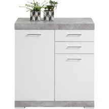 Comò con 2 porte e 2 cassetti L80cm- Bristol