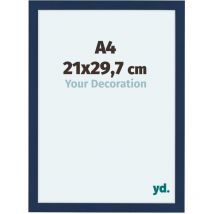 Cadre Photo A4 - 21x29.7 cm - Bleu Foncé Patiné - mdf - Como.
