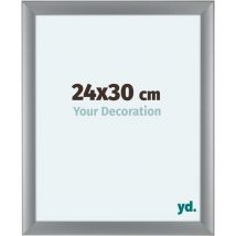 Cadre Photo 24x30 cm - Argent Mat - mdf - Como.