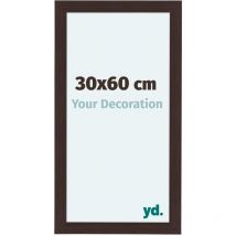 Cadre Photo 30x60 cm - Chêne Foncé - mdf - Como.