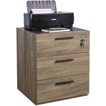 Composad - Cómoda Baja con 3 Cajones y Ruedas - Davinci Brera - 50x47x61H