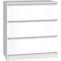 Cómoda Malwa M3 – Blanco Brillante – 75 cm Altura – 70 cm Ancho – 40 cm Profundidad