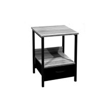 Comodino industrial con cassetto 40x35x55H grigio