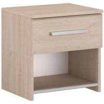 Comodino modello Baltic in colore rovere giapponese 40x41x33 cm