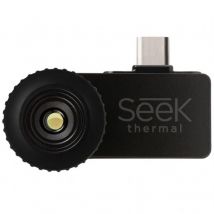 Seek Thermal Termocamera compatta con connettore USB-C e custodia protettiva ermetica per dispositivi iPhone, nero