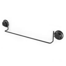 Bestlock - Toilettenpapierhalter, Länge 61 cm, Schwarz RAN9784 - Compactor