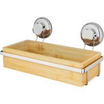 Bestlock - Mensola 28x15x13 cm, bambù/cromo RAN5807 - Compactor