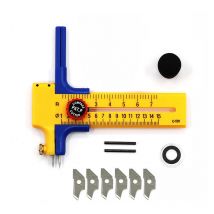Ahlsen - Compas Circle Cutter, Coupe Circulaire Papier, Compas-Cutter, Cutter Circulaire Outil de Dessin Circulaire de Haute Précision, Compas de
