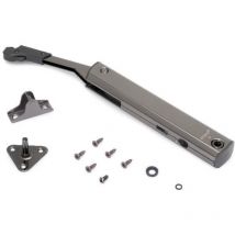 Emuca - Compás para puertas elevables Altius One, Rango de fuerza 940-1710, Acero, Titanio -