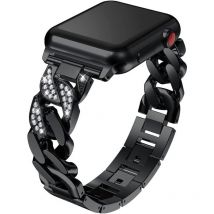 Fei Yu - Compatible avec Apple Watch Band 40 mm 38 mm, bracelet de rechange en acier inoxydable métallique
