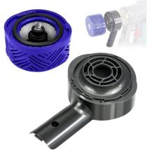 XVX - Compatible con aspiradoras Dyson V6 DC58 DC59 DC61 DC62 DC74, accesorios, cubierta trasera del motor y juego de filtros traseros, compatible