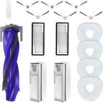 KZQ - Compatible con los accesorios de la aspiradora Narwal Freo z Ultra, incluidos 1 cepillo giratorio, 6 cepillos laterales, 2 filtros hepa, 4