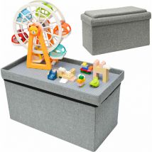 Dunedesign - Boîte de Rangement avec Plaque de Base - 53x27x30 Table de Jeu Enfant