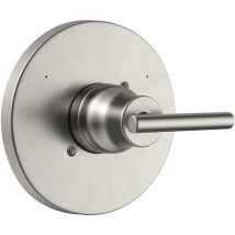 Compatible with Delta Trinsic 14 Series Brushed Stainless Steel Faucets, Shower Handles and Shower Trim Kit T14059-BL (faucet and valve not included).