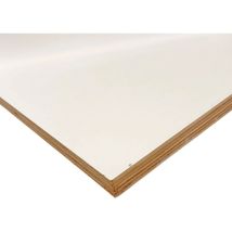 Compensato in melaminico bianco 800x400x18mm – Forma – Pannello in pioppo per mobiletti e piani da lavoro