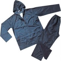 Completo impermeabile antipioggia giacca e pantalone mod.niagara colore blu - Salone