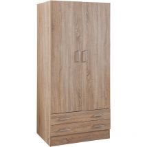 Composad - Armadio due ante linea 'drama' cm. 46 x 82 x h.184 - bianco