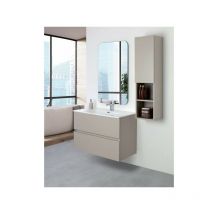 Feridras - Composition de salle de bain avec deux tiroirs Tortora Pastel Line 90x47x h60 cm