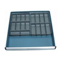 Separations en ps tray 560mm pour serie 115- 714x707 mm h 75/100 mm Heco HE115MP01-02