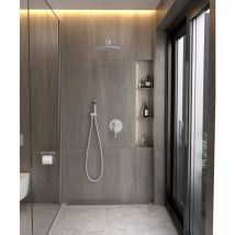 Kroos - Composizione miscelatore doccia ad incasso Bianco - Corbeau