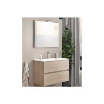 Composizione Mobile Bagno Easy80 Savini Colore: Rovere bianco