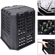 Supermarket - Furniture Limited - Compostador de jardín negro 68,9x68,9x83,9 cm