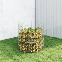 Composteur de jardin Ø50x50 cm Acier galvanisé Vidaxl