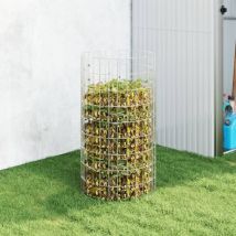 Composteur de jardin Ø50x100 cm Acier galvanisé vidaXL