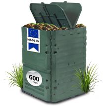 GARANTIA Kit Composteur THERMO-KING 600L vert avec Grille de Fond