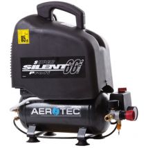 Aerotec - Compresor de pistón Vento Silent 6 1 cilindro agregado para uso en interiores, sin vibraciones, bajo ruido 6 l de volumen, 8 bar de presión