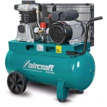 Aircraft - Compresseur mobile à entraînement par courroie à huile cuve 50 l 1,5 kW / 2 Ch 10 bars 235 l/min 230V airstar 321/50 e