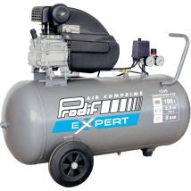 Sodisair - Compresseur d'air prodif 100 litres 8 bar à entraînement direct monocylindre sur roues - 1245