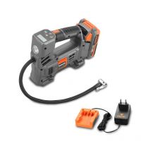 Compresseur d'air batterie - FUXTEC FX-E1CI20 - 20V pour pneus, matelas - Set batterie 2Ah et chargeur 1A
