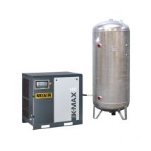 Compresseur d'air à vis silencieux 15 cv 500 l 8 bar avec cuve galvanisée nuair