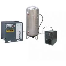 Compresseur d'air à vis + sécheur et cuve galvanisée 7,5 cv 500 l nuair
