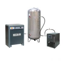 Compresseur d'air insonorisé 10 cv 500 l 13 bar sécheur nuair
