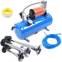 Gojoy - Compresseur d'air, pompe à air, compresseur à quatre tubes, compresseur multi-usages, pompe à air comprimé, compresseur d'air comprimé