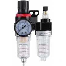 Compresseur d'air - régulateur d'eau à double crépine 1/4" NPT