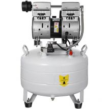 Mophorn - Compresseur d'air vertical de 6,6 gallons, ultra silencieux, sans huile, réservoir de 30 l, compresseur silencieux à faible bruit de 850 w