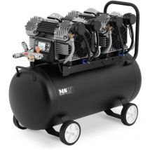 Compresseur sans huile - 3 - 12 bar - 50 l - 3 000 w Compresseur d'air sans huile Compresseur sans huile silencieux