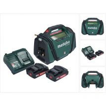 Compressore a batteria Metabo ak 18 Multi 18 v 11 bar + 2x batteria 2,0 Ah + caricabatterie