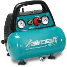 Aircraft - Compressore a pistoni per aereo airboy 186 of e, 230 v, pressione massima 8 bar, capacità 6 l, compressore senza olio - 2001230