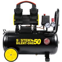 System+ - compressore aria silenziato 'sy092' 50l 1,5hp