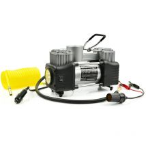 Compressore Aria Auto Portatile 12v 250w Gonfiatore Ruote + Lampada 150psi Geko