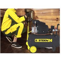 System+ - Compressore Con Lubrificazione Ad Olio Da 24Lt Sistem