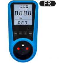 Compteur de courant numérique, prise ue, voltmètre ca, testeur d'énergie, prise réglementaire us uk au fr br it