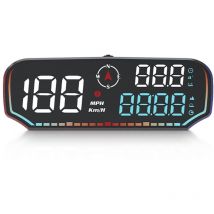 Curconsa - Compteur de vitesse gps numérique G14, nouvel affichage tête haute universel hud, usb Plug and Play, affichage tête haute universel pour
