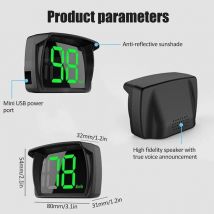 Compteur de Vitesse Intelligent gps ,Voiture hud Headup Display km/h avec led Grand Affichage de Police pour Voiture Camion suv Moto