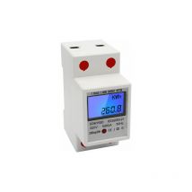 Start - Compteur d'énergie monophasé à rail din 5-80A 220V 50Hz compteur électronique de KWh avec affichage numérique à rétroéclairage lcd DDM15SD